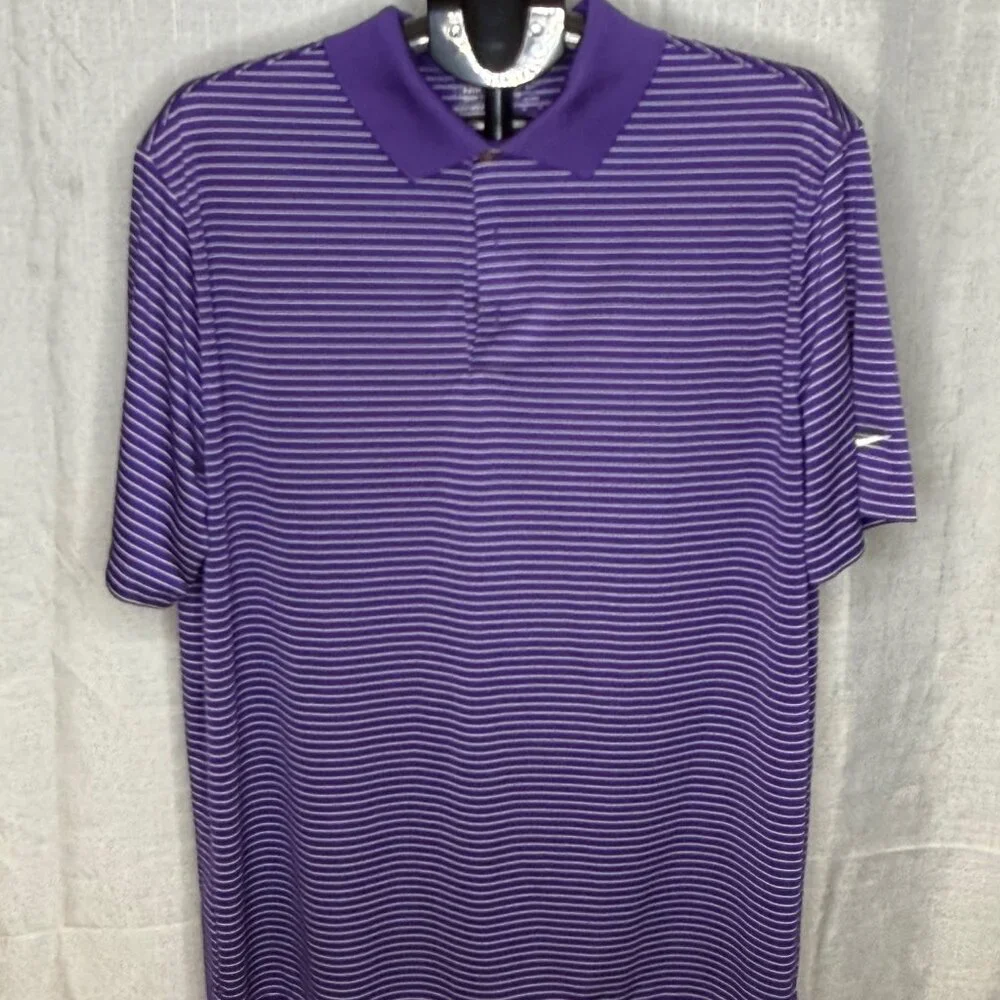 Nike Golf - Men's Striped Golf Polo Shirt - Size XL - Picture 2 of 5